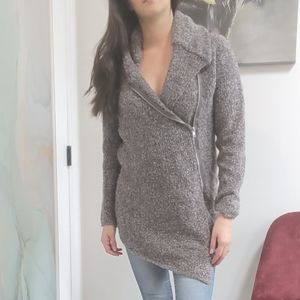 Divided Side Zip Sweater Size XS